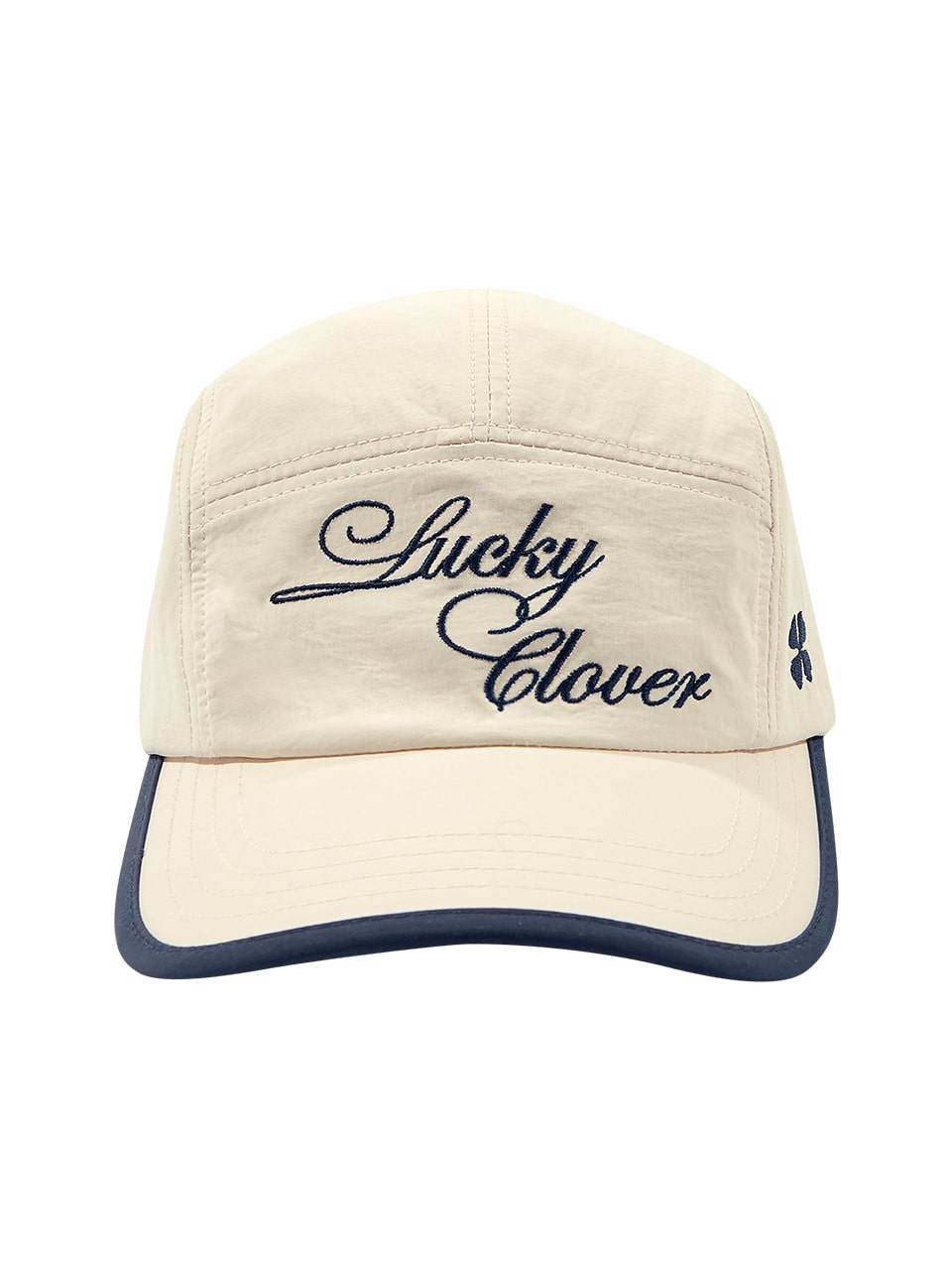 [5/2 예약 발송] LUCKY CLOVER CAMP CAP (CREAM NAVY)
